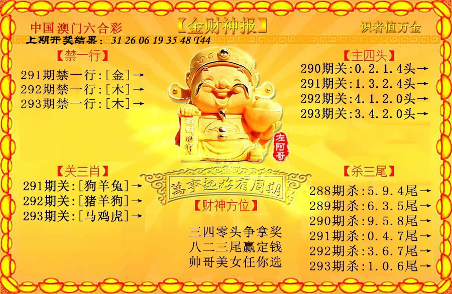 2024293期金财神
