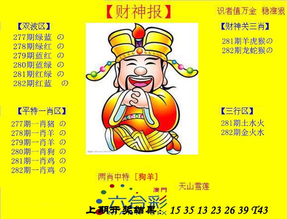 2024282期黄财神