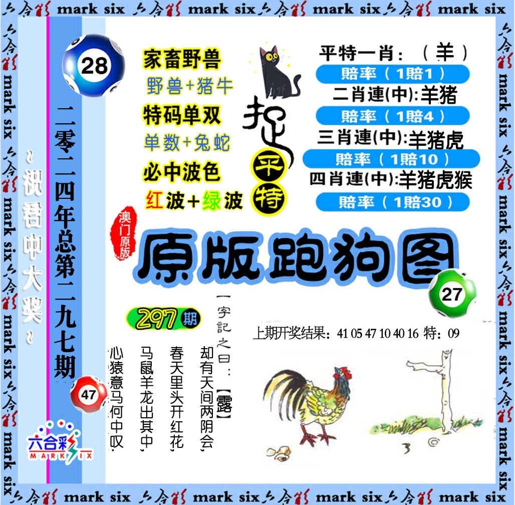2024297期原版跑狗图