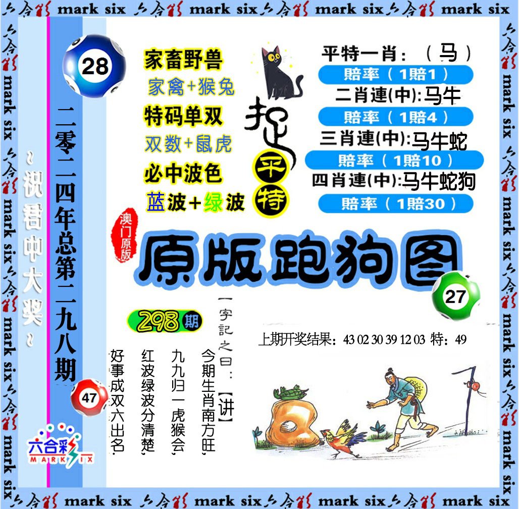 2024298期原版跑狗图
