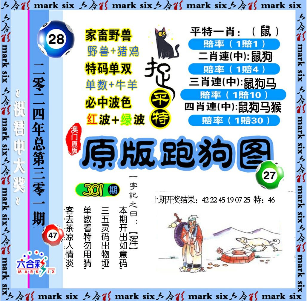 2024301期原版跑狗图