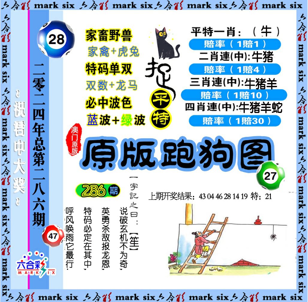 2024286期原版跑狗图