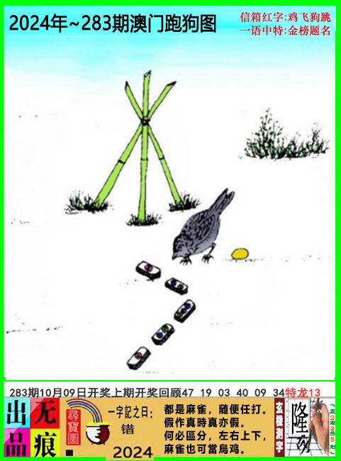 2024283期澳门跑狗无痕版