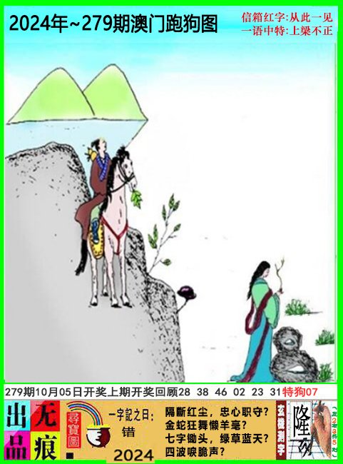 2024279期澳门跑狗无痕版