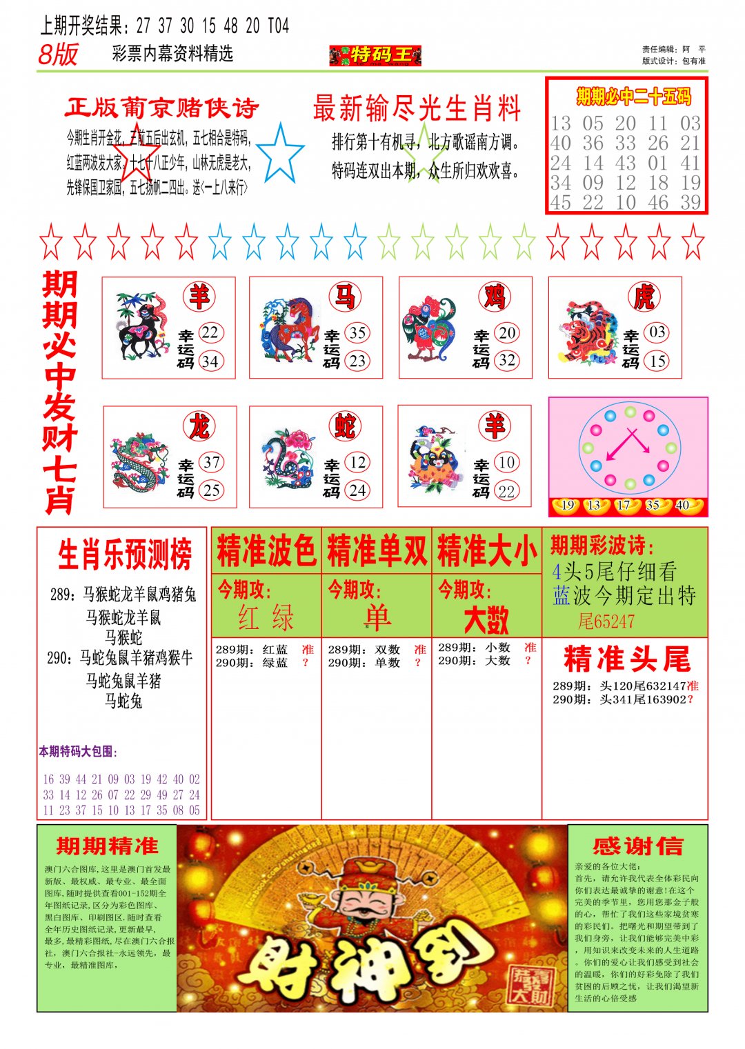 2024290期特码王B