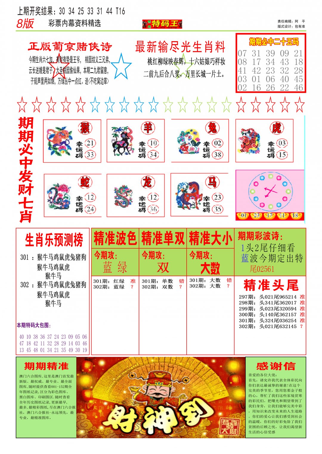 2024302期特码王B