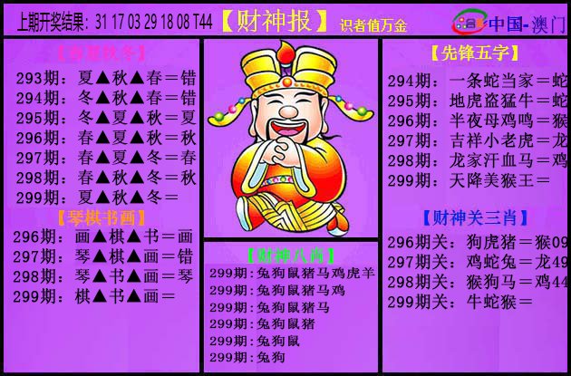 2024299期紫财神