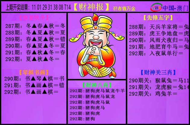 2024292期紫财神