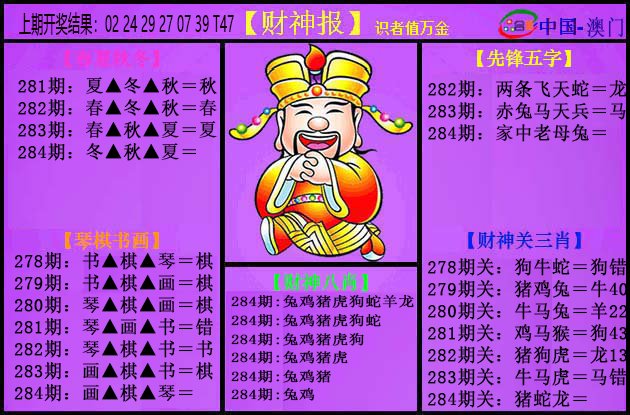 2024284期紫财神