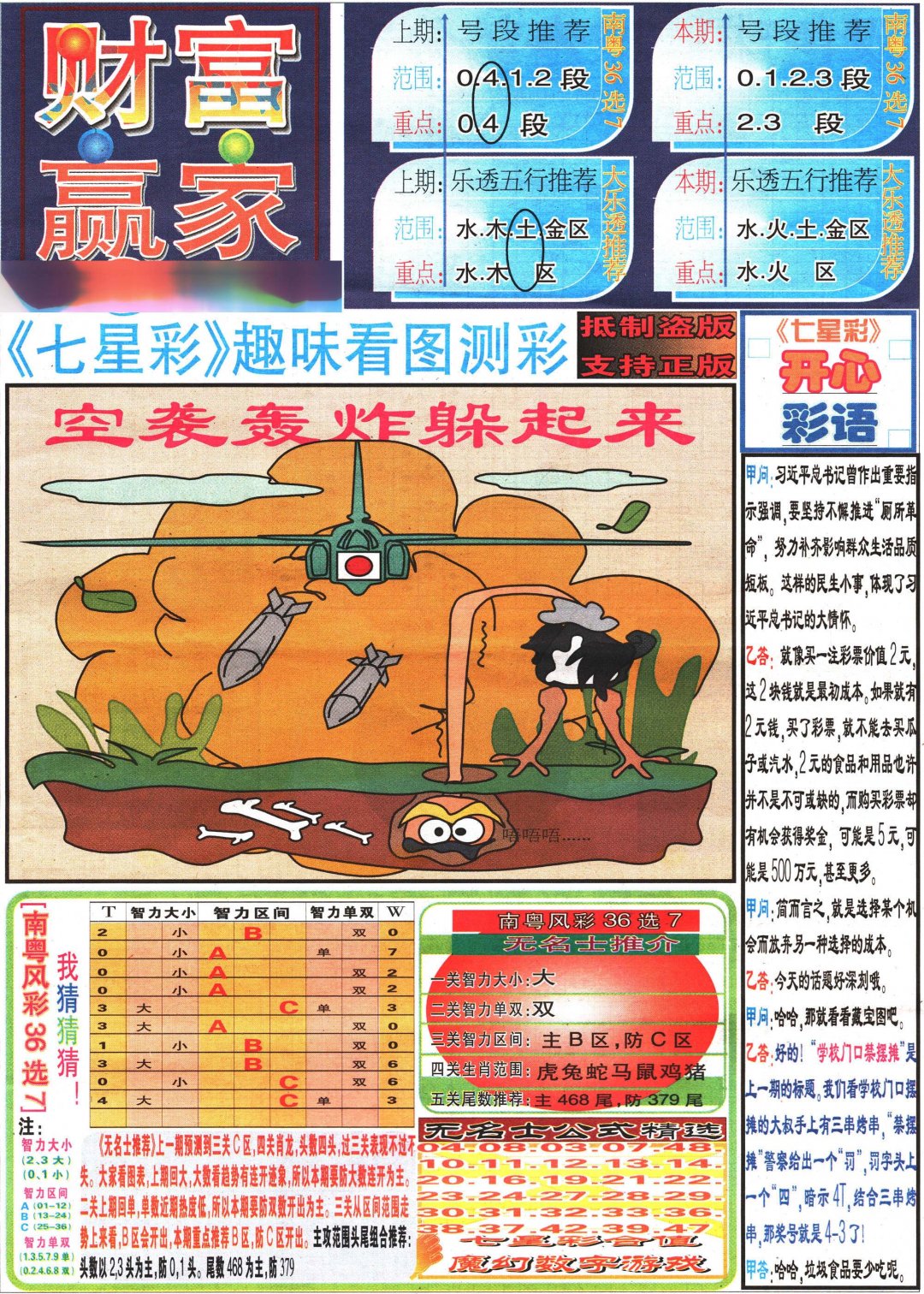 2024293期七星彩图(高清)