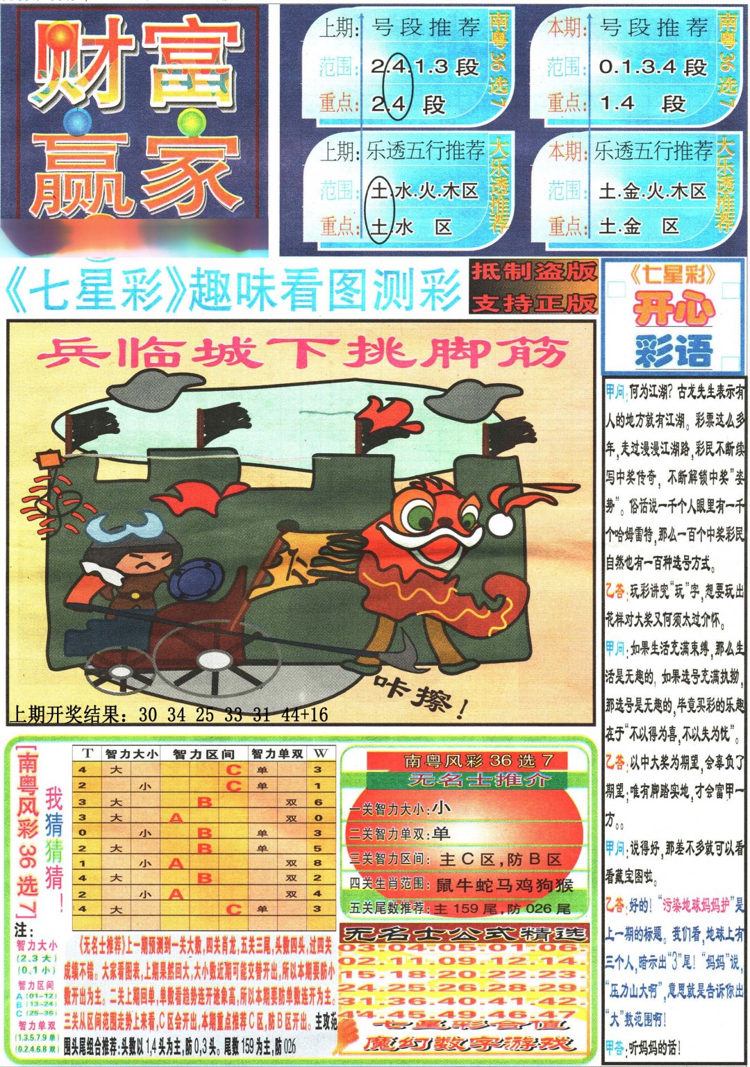 2024302期七星彩图(高清)
