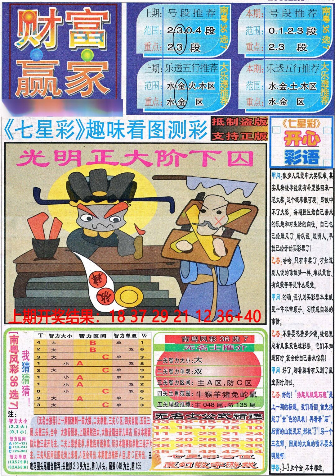 2024288期财富赢家（七星彩）