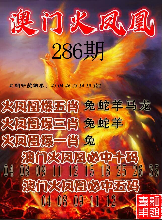 2024286期火凤凰