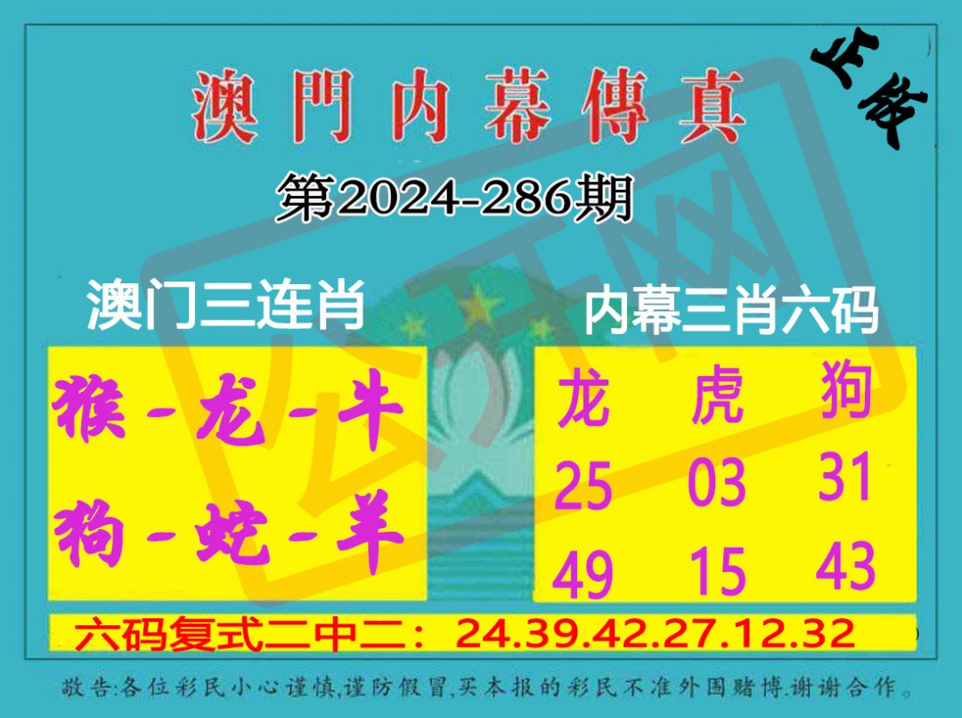 2024286期内幕传真三肖版