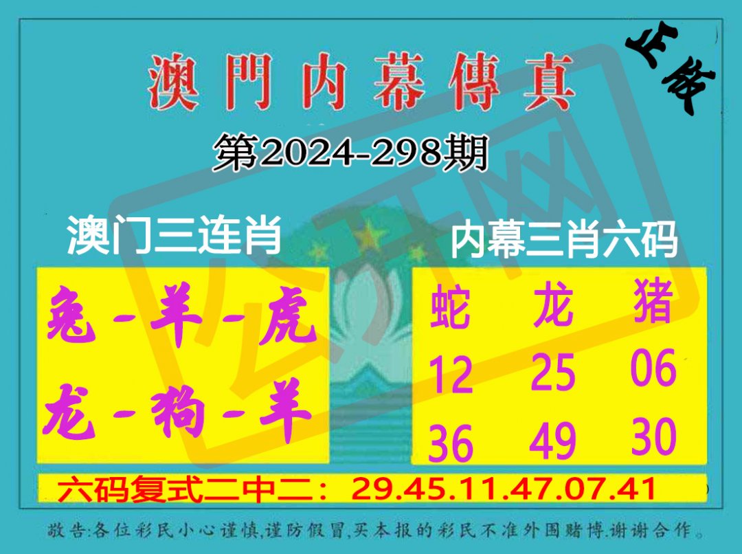 2024298期内幕传真三肖版