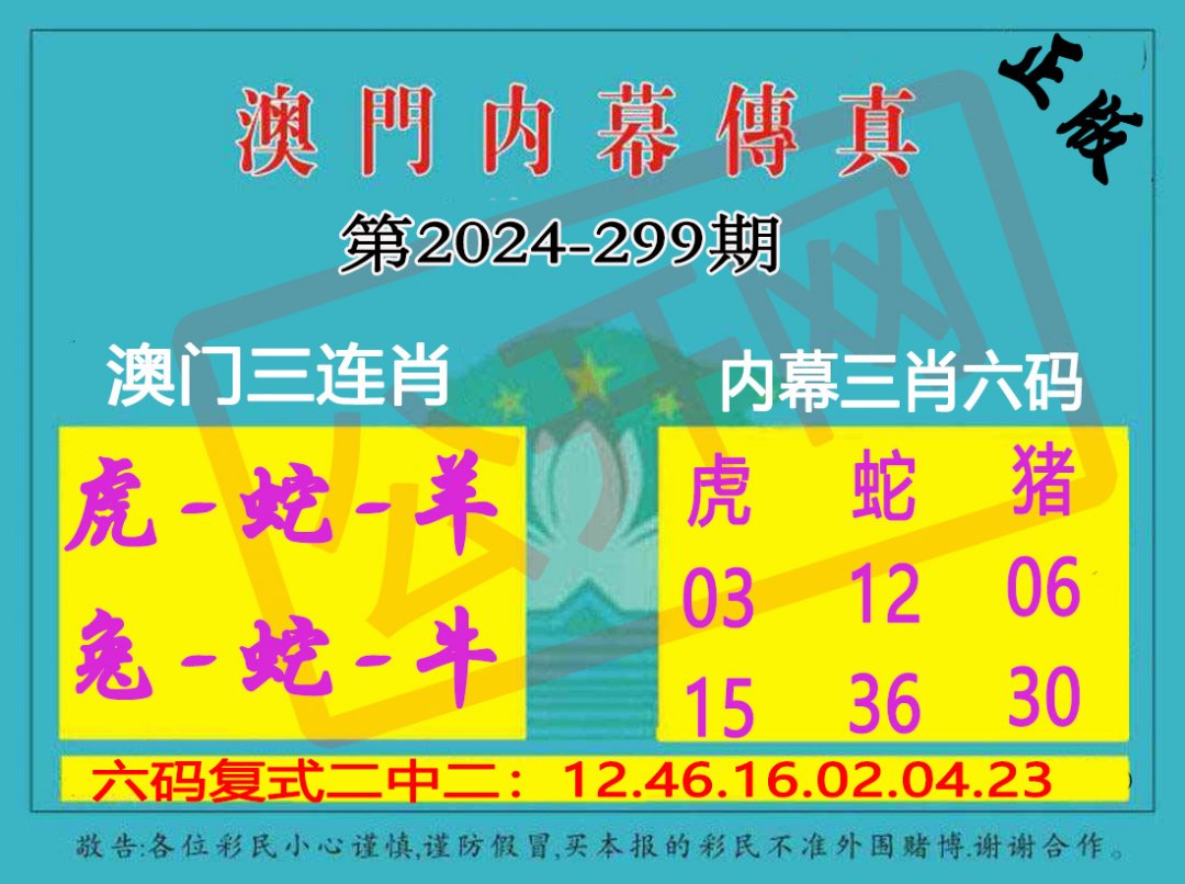 2024299期内幕传真三肖版