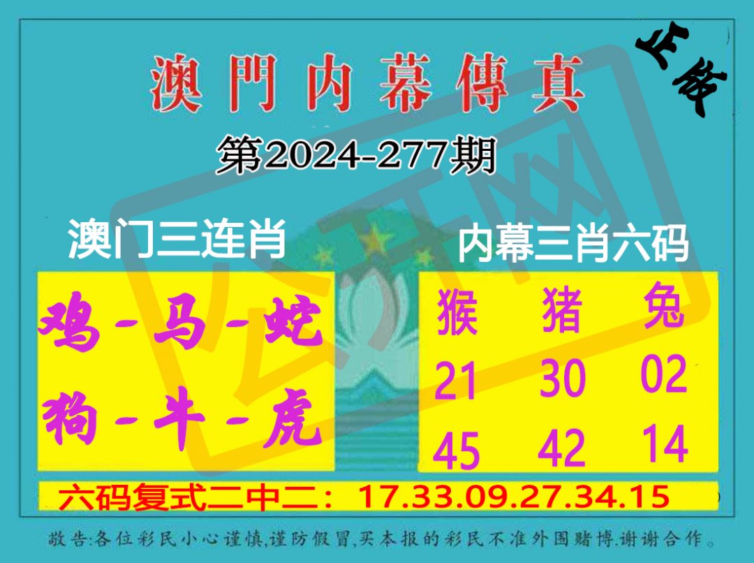 2024277期内幕传真三肖版