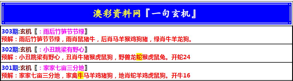 2024303期澳门一句玄机
