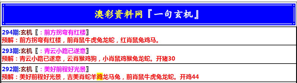2024294期澳门一句玄机