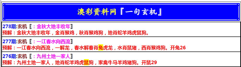 2024278期澳门一句玄机