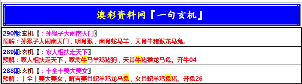 2024290期澳门一句玄机