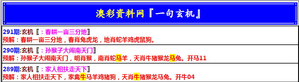 2024291期澳门一句玄机