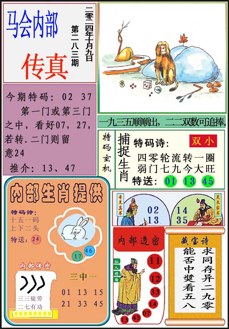 2024283期马会内部传真