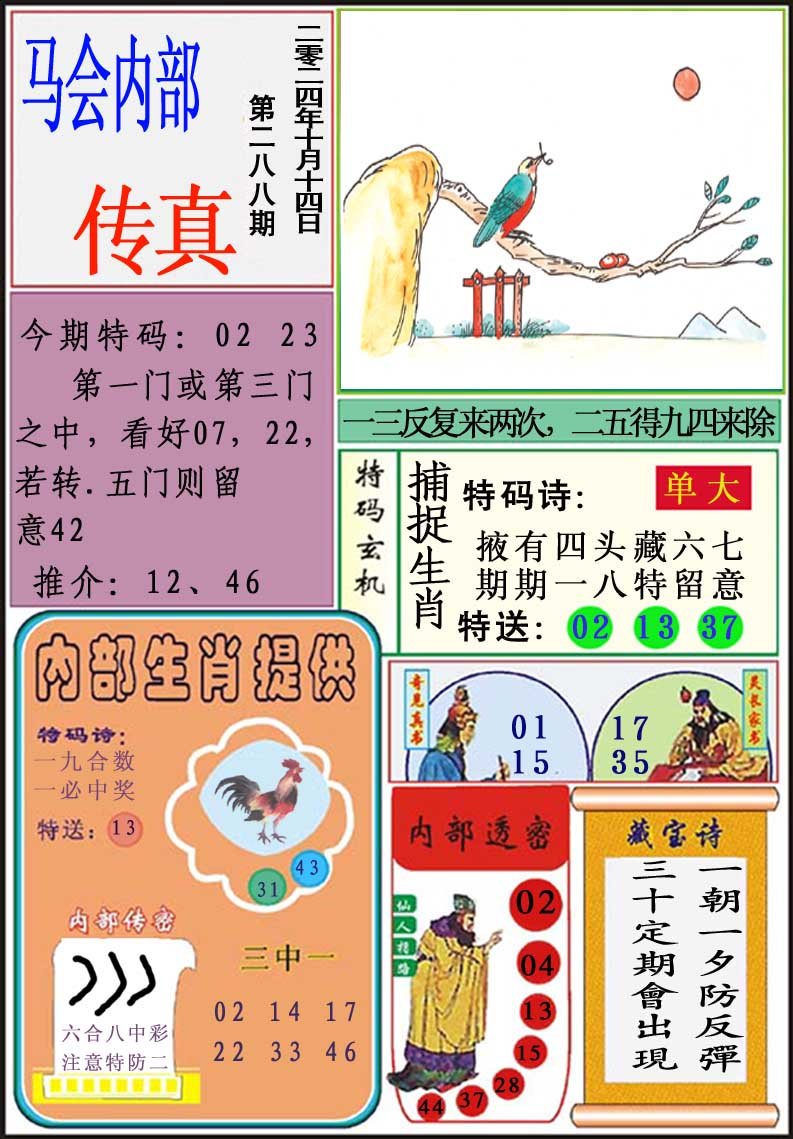 2024288期马会内部传真