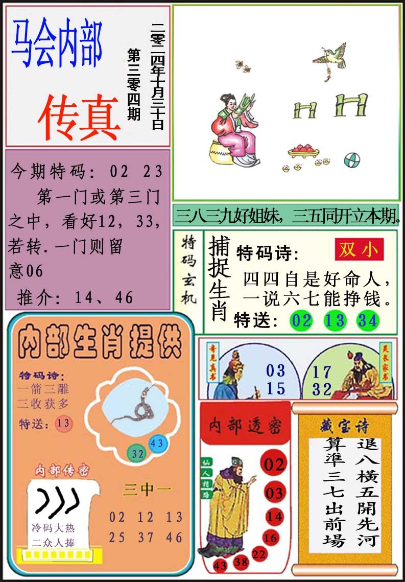 2024304期马会内部传真