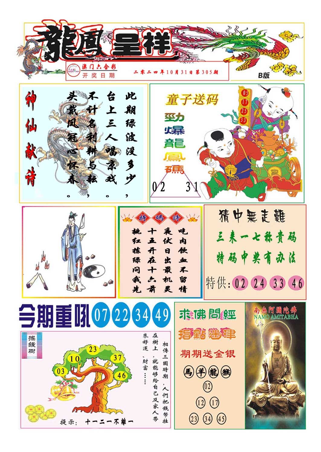 2024305期龙凤呈祥B