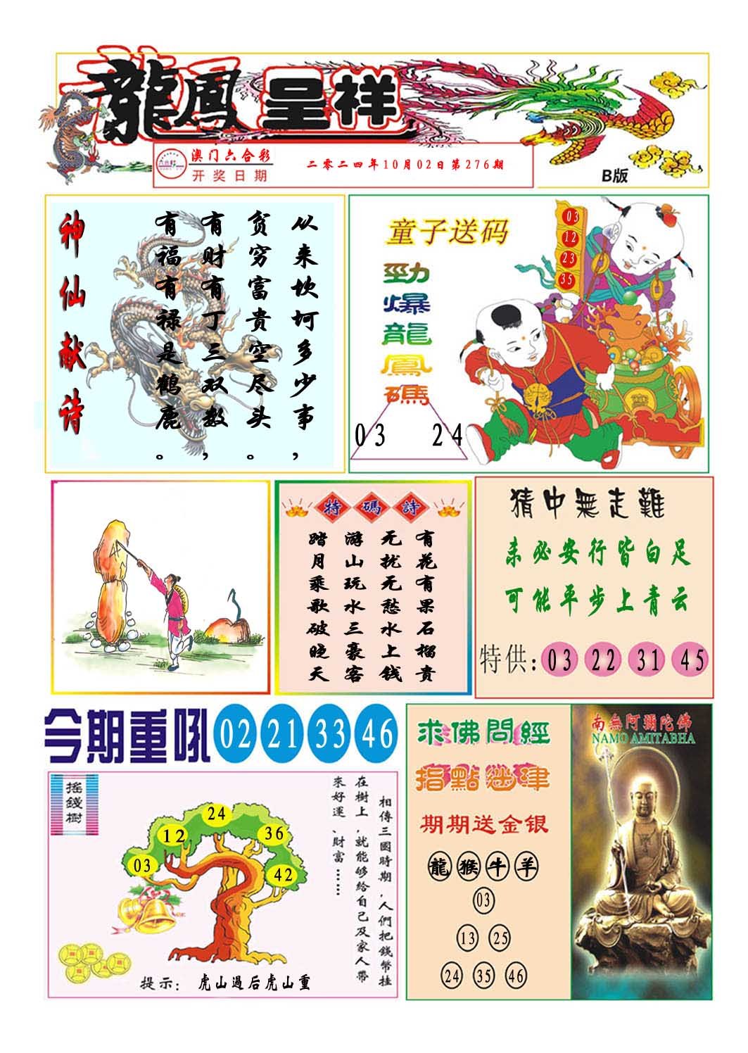 2024276期龙凤呈祥B