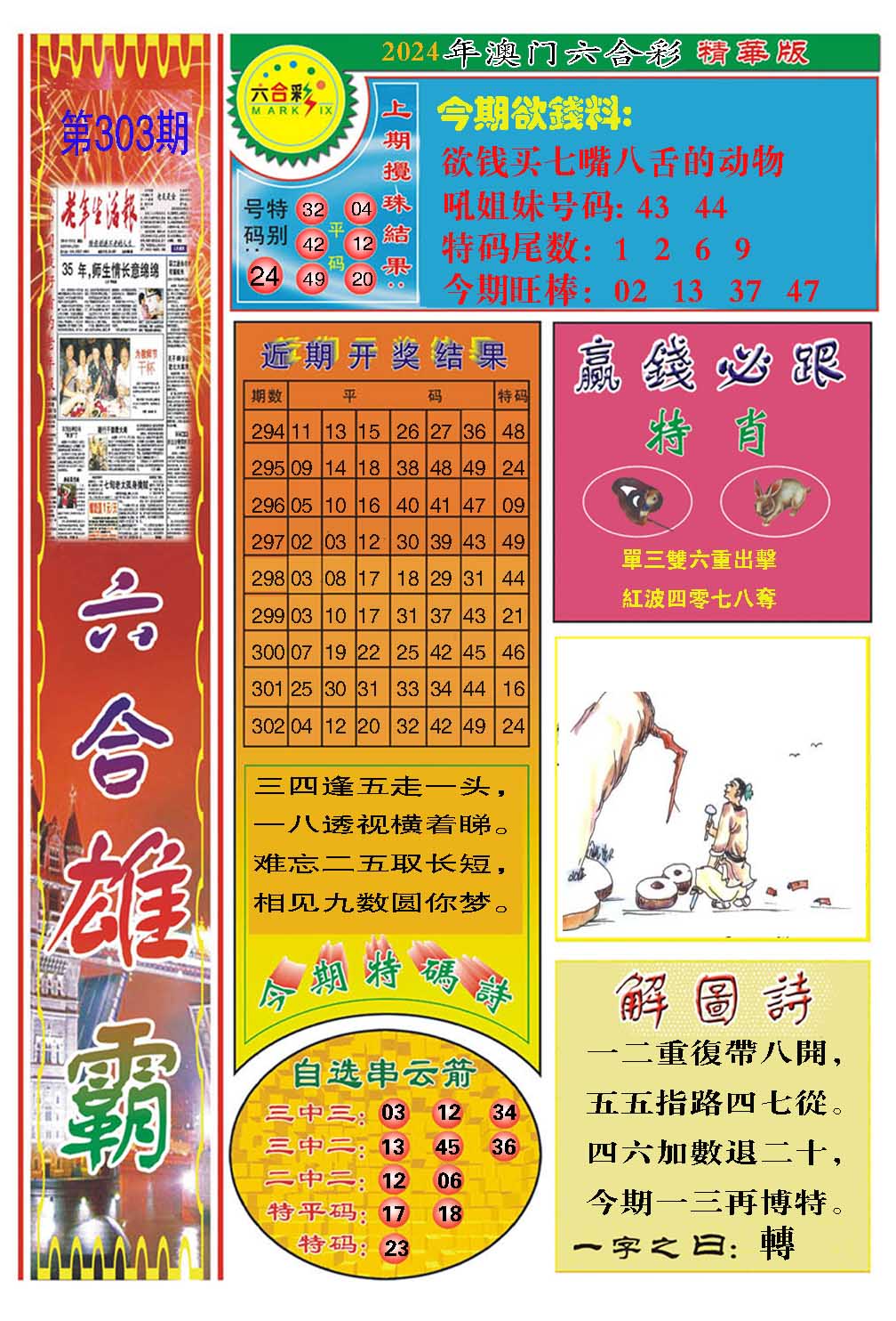 2024303期六合雄霸