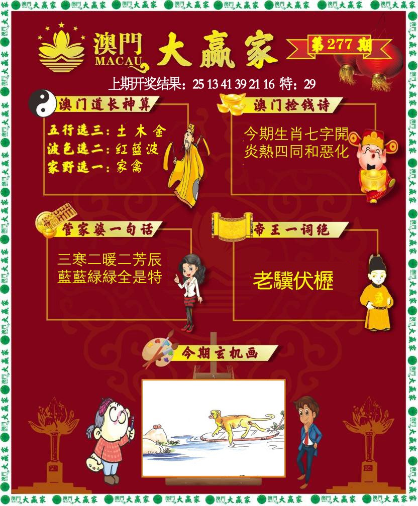 2024277期大赢家