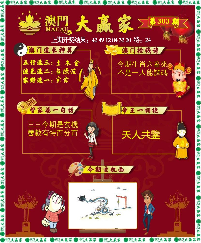 2024303期大赢家