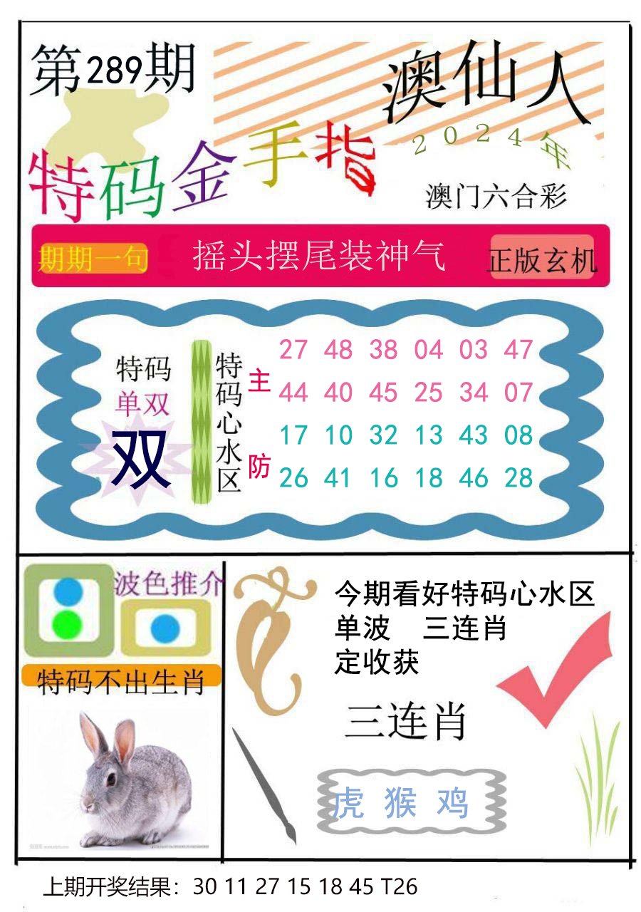 2024289期特码金手指