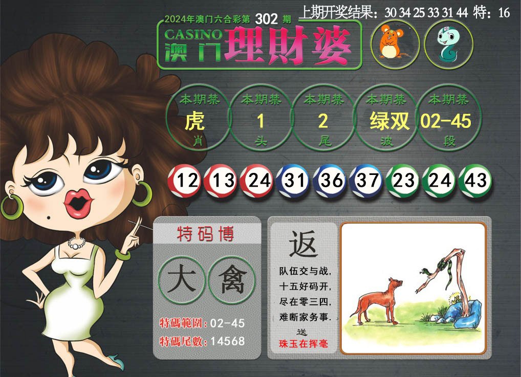 2024302期澳门理财婆