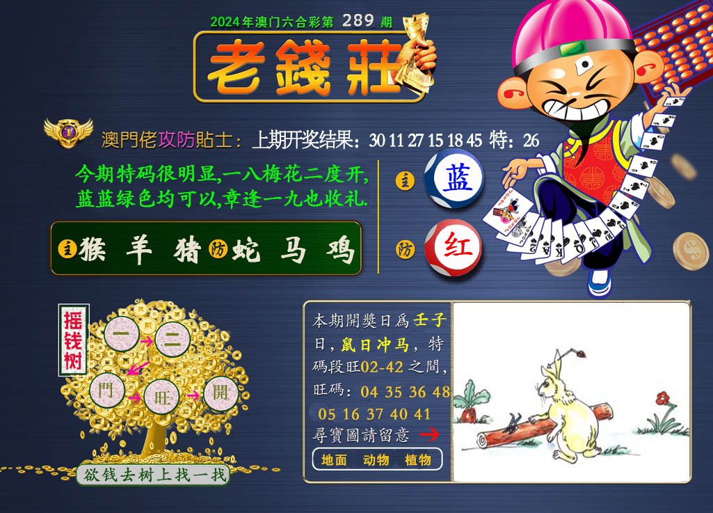 2024289期老钱莊