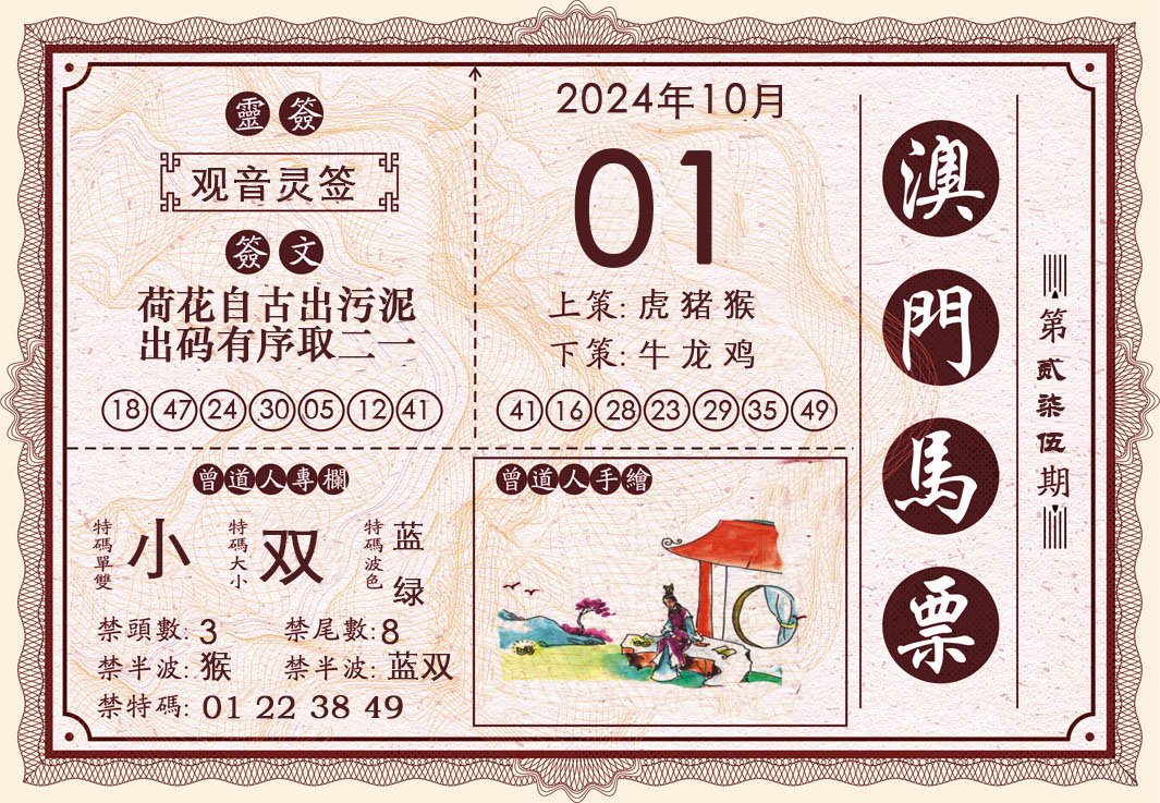 2024275期澳门马票