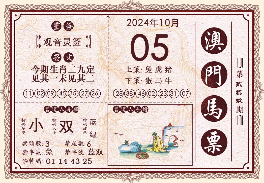 2024279期澳门马票