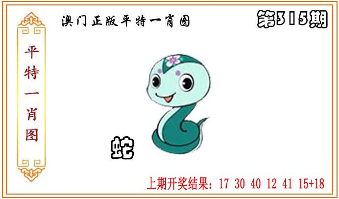 2024315期正版平特一肖图