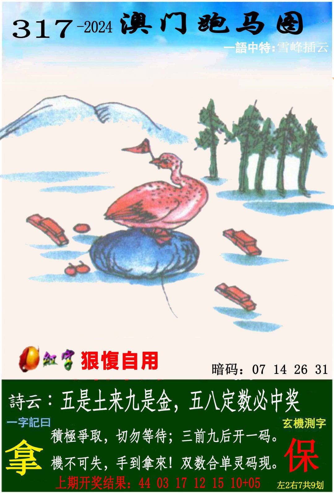 2024317期跑马图