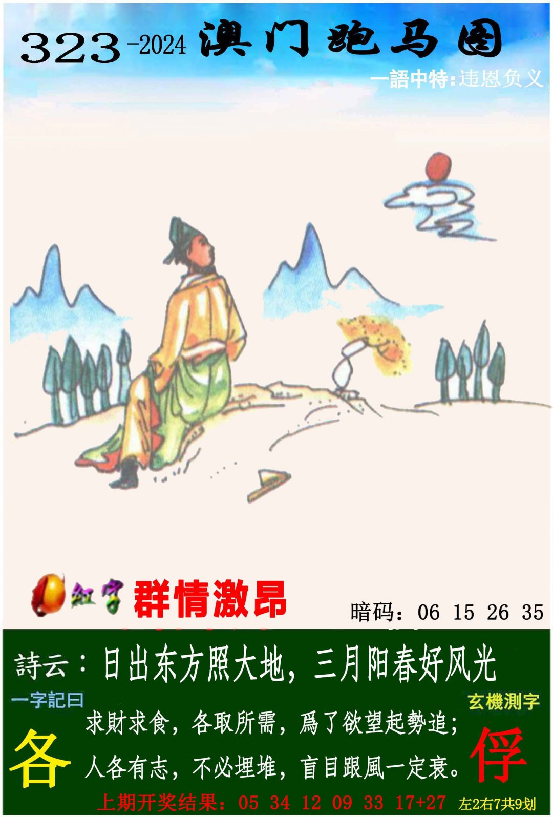 2024323期跑马图