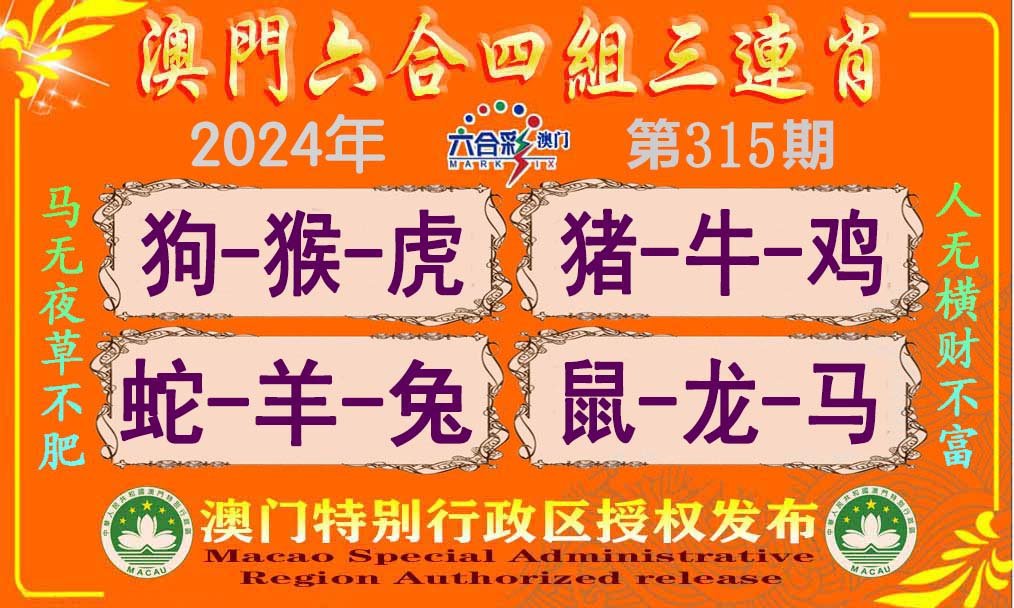 2024315期六合四组三连肖