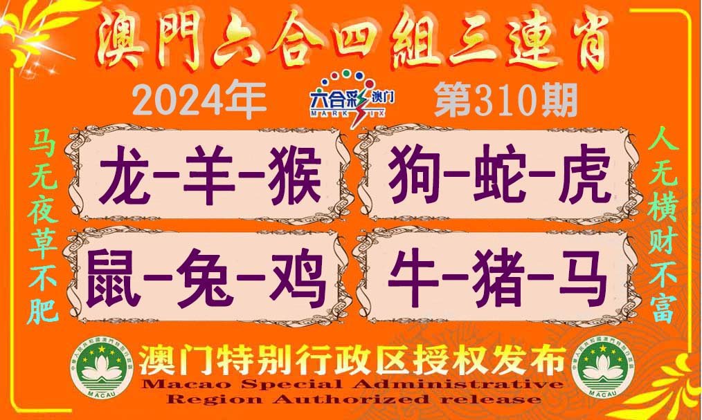2024310期六合四组三连肖