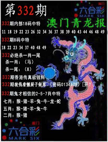 2024332期青龙报