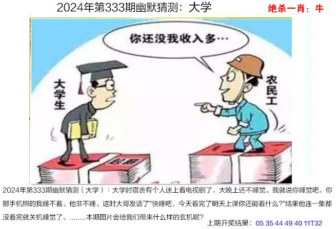 2024333期幽默猜测