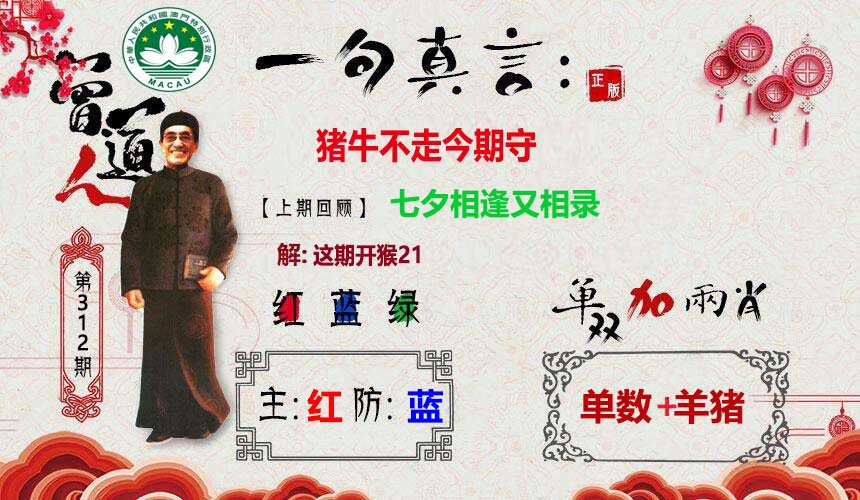 2024312期一句真言