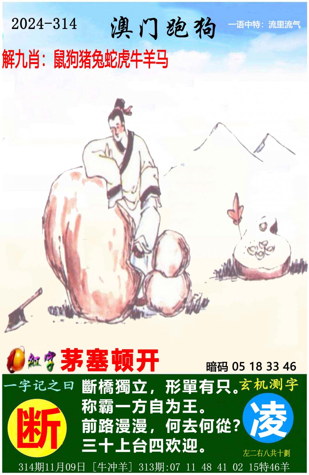 2024314期澳门跑狗图