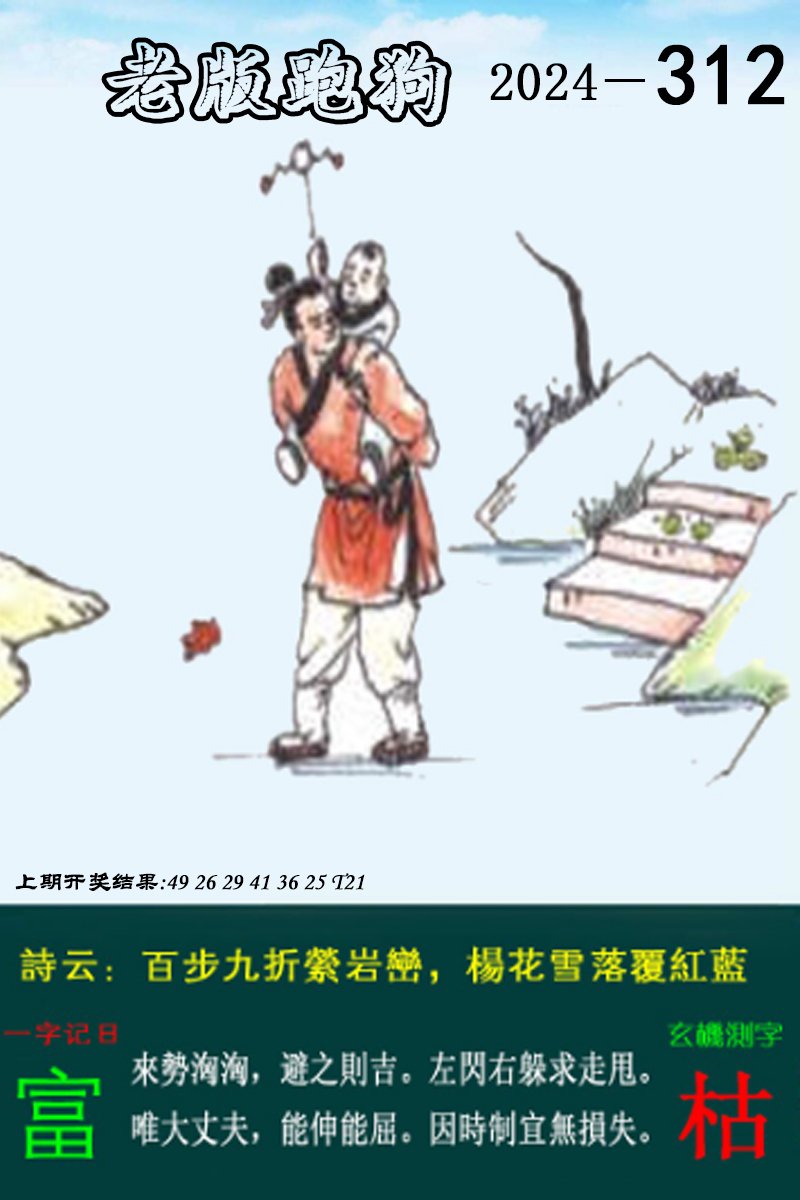 2024312期老版跑狗图