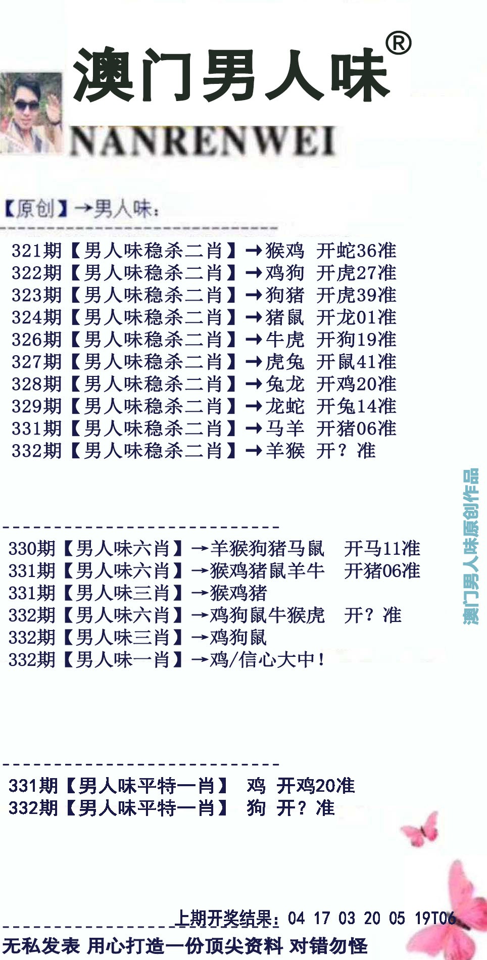 2024332期男人味